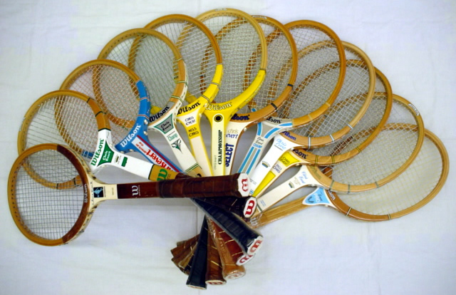 希少☆KAWASAKI軟式テニス木製ラケット